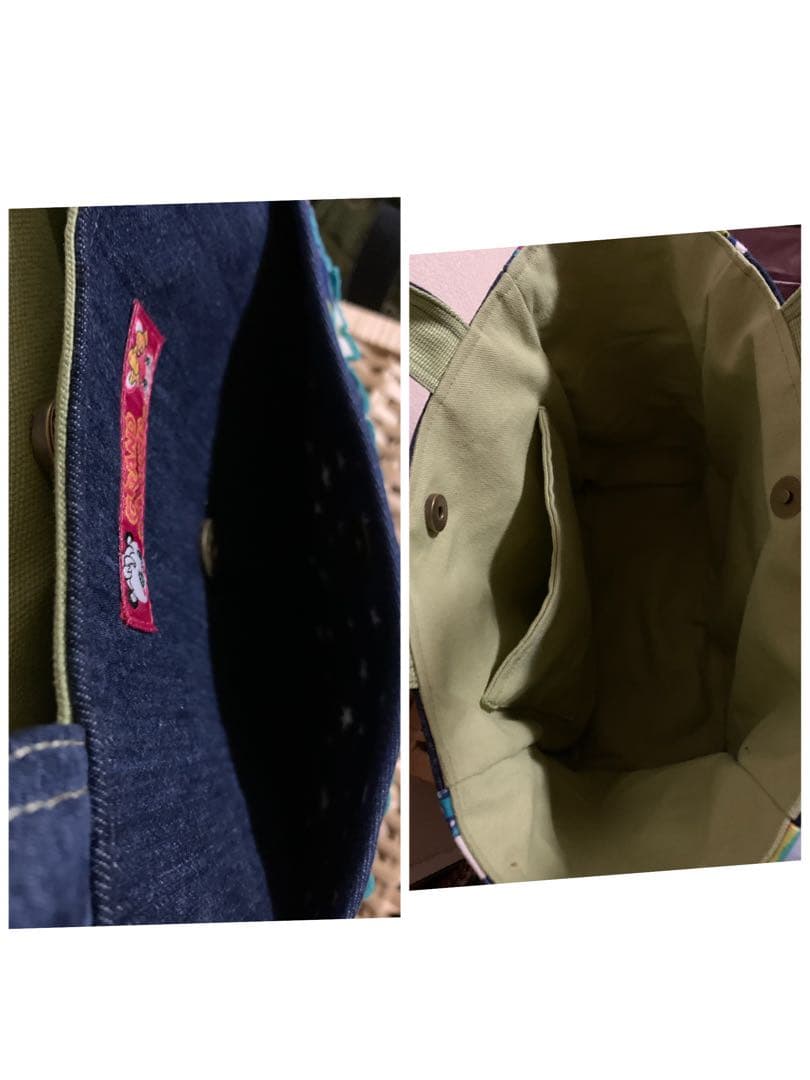 【SA】ワイヤー口金ボストンバッグ(L)×1、(小)×1、四角トートバッグ