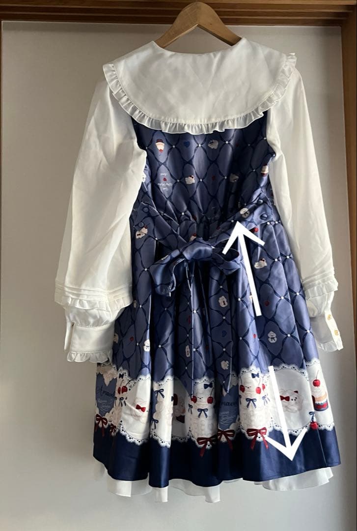 画像確認【Amavel Sweet Whip プリントワンピース】