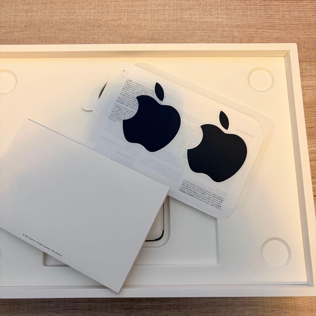 MacBookAir M2 13inch メモリ16GB SSD516GB