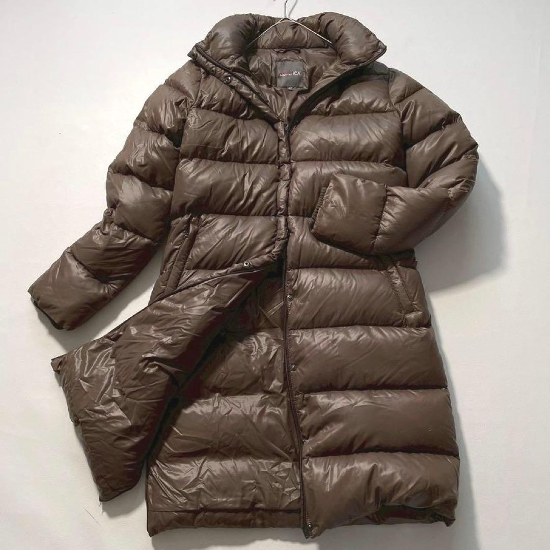 ピ*屋様 【大きいサイズ】デュベティカ デネブ ロングダウンコート 42 フォッ