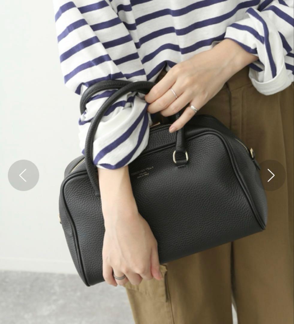 美品【CHRISTIAN VILLAクリスチャン ヴィラ】2WAYボストンバッグ