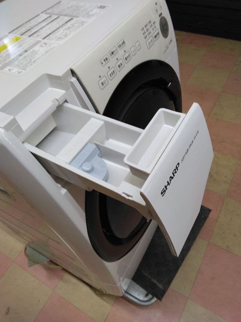 シャープ ドラム式洗濯乾燥機 ES-S7E-WL