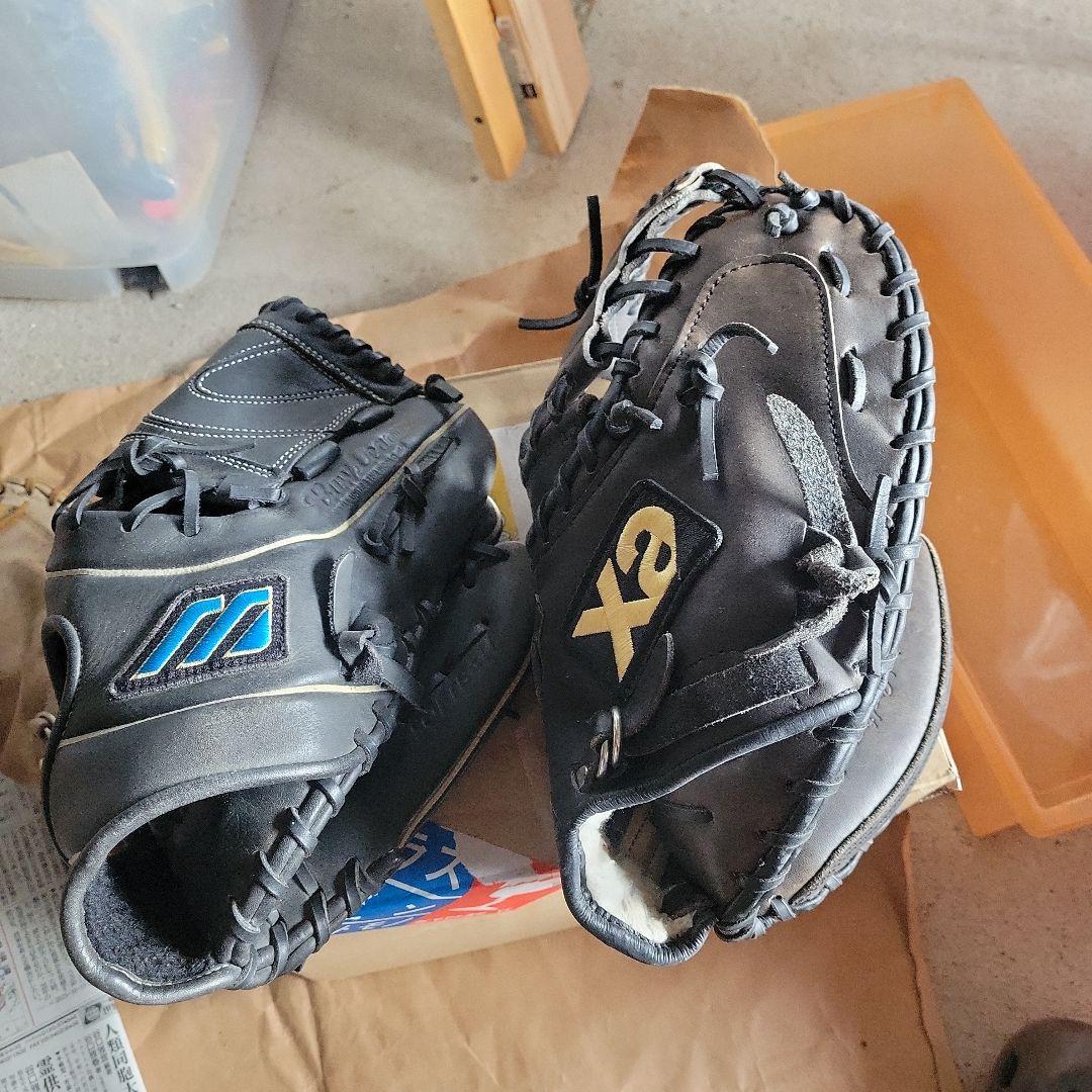 ミズノ　Xa　ZETT ソフトボール用　キャッチャーミット、グローブ 黒