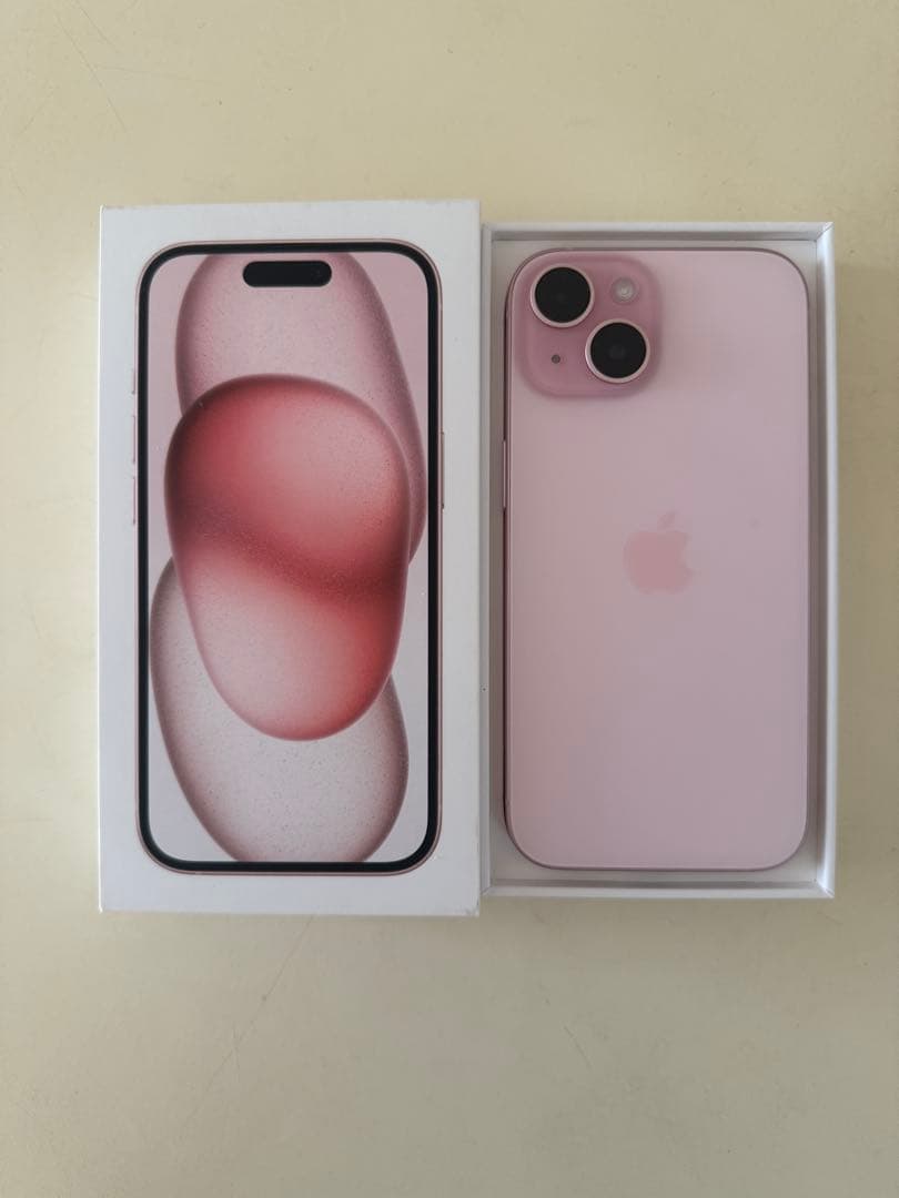 【美品】Apple iPhone 15 128GB ピンク