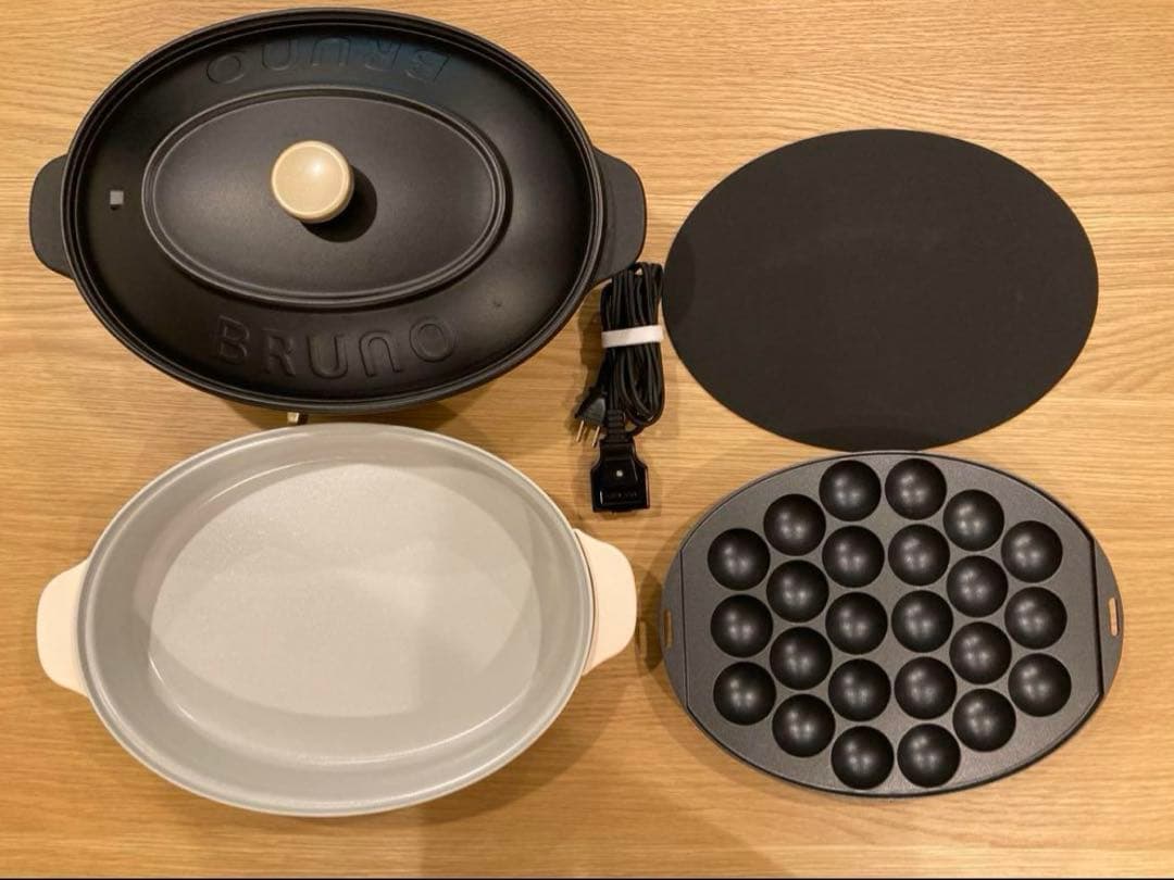 BRUNOホットプレート　オーバル　ブラック