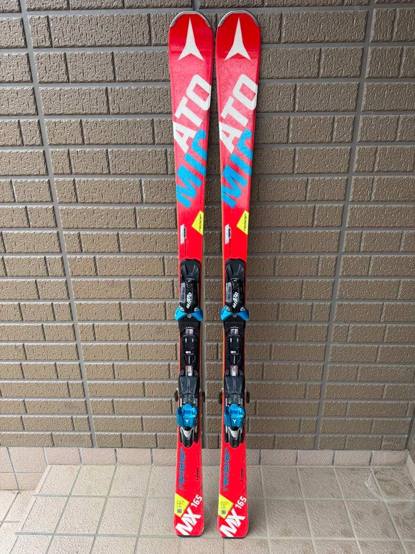 MIATA スキー板 165cm レッド バインディング付き