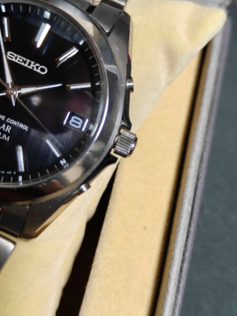SEIKO SBTM217 ソーラー電波　チタン