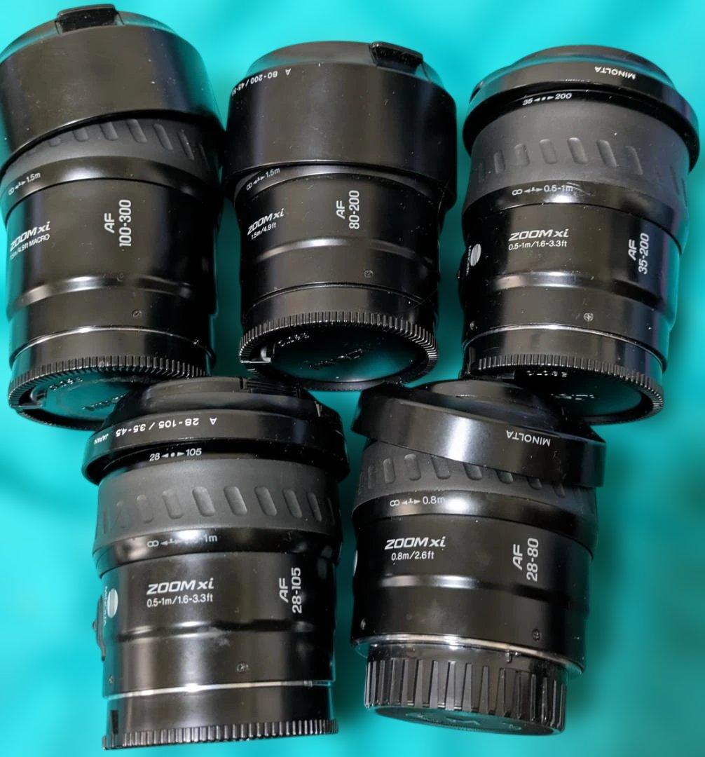 極美品フル minolta α7xi インテリCD 21枚 xiレンズ5本セット
