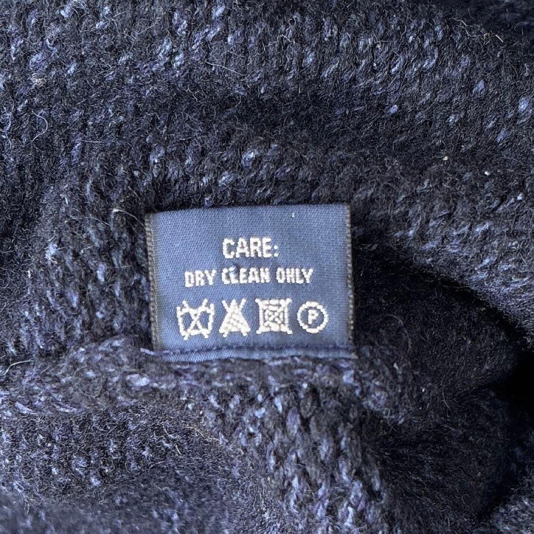 美品♡ラルフローレン　ハイネックニット　星　スター　シルク混　紺　L　大人気✨