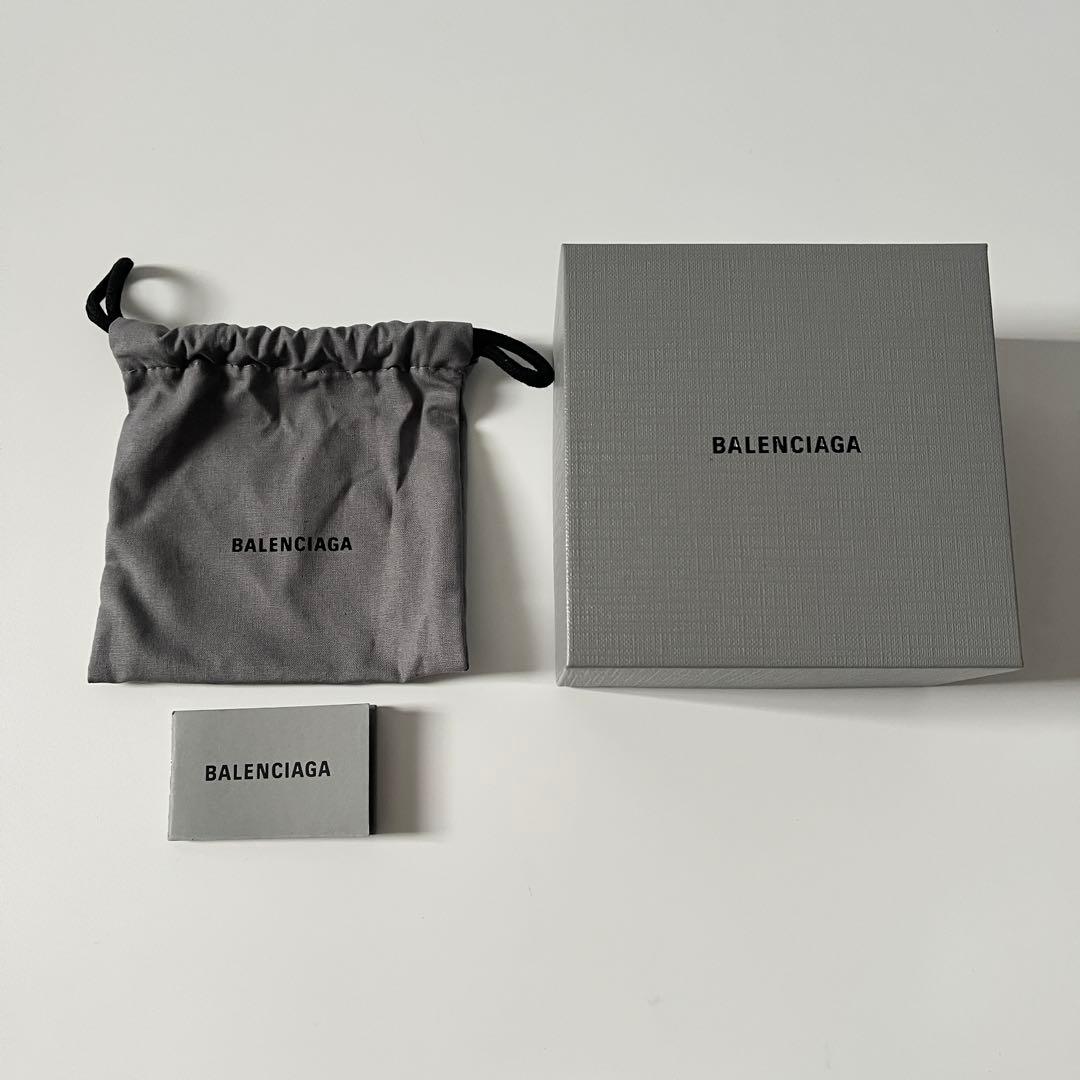 バレンシアガ　BBアイコン グルメット　ブレスレット　シルバー　Mサイズ　ロゴ