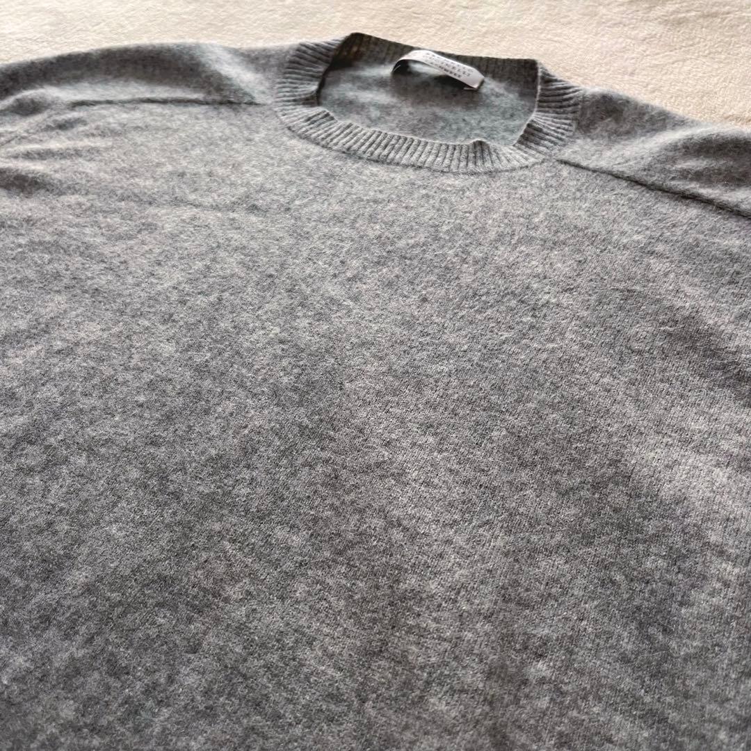 希少✨ブルネロクチネリ　カシミヤ100 クルーネックセーター エルボーパッチ