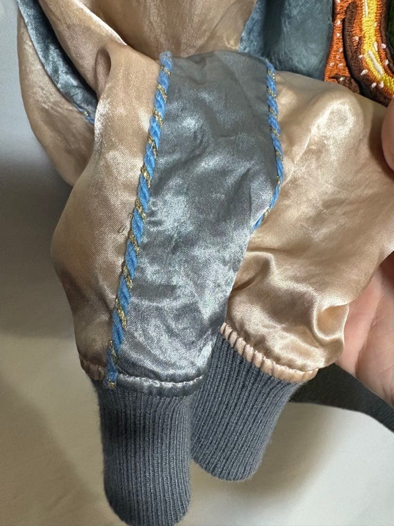 black weirdos 刺繍 スカジャン L ブラックウィドー