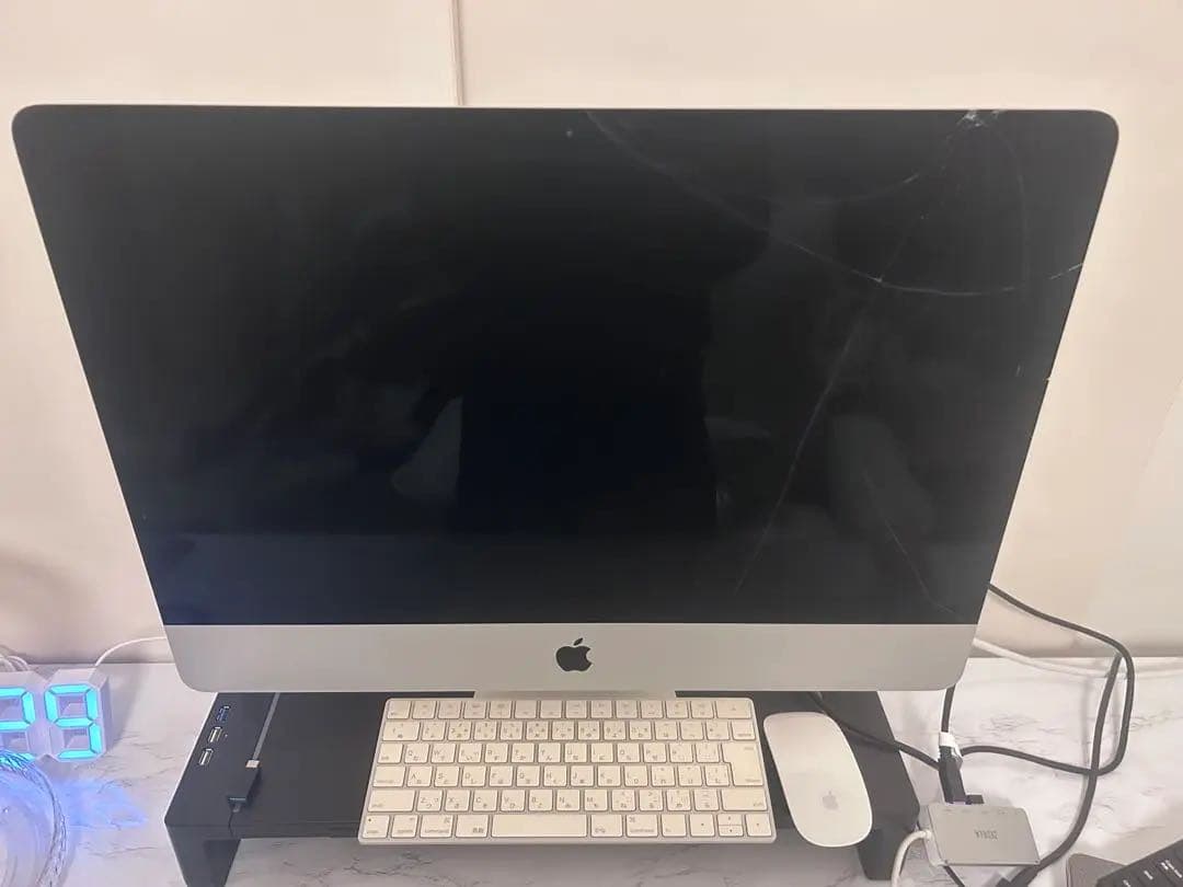 【画面割れ】 4K ディスプレイ21.5インチ iMac 2015