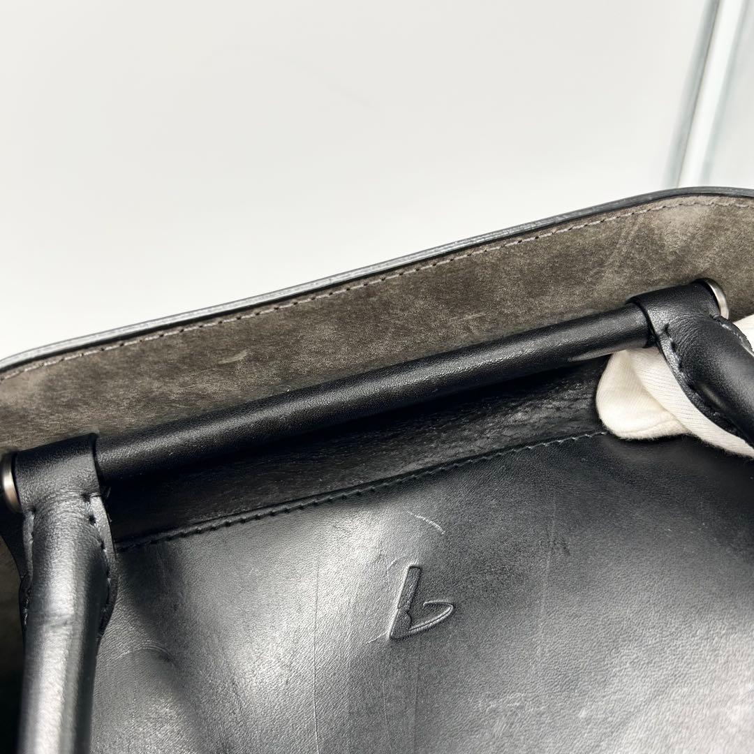 土屋鞄 ブラックヌメ カウレザー ブックトート A4可 黒 ハンドバッグ