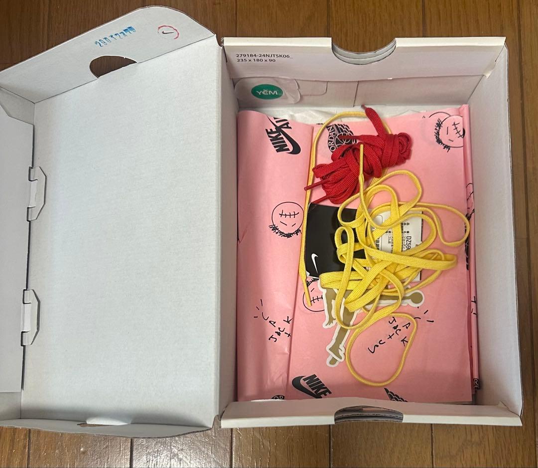 20㌢Travis Scott×Nike PS Jordan 1 Canary