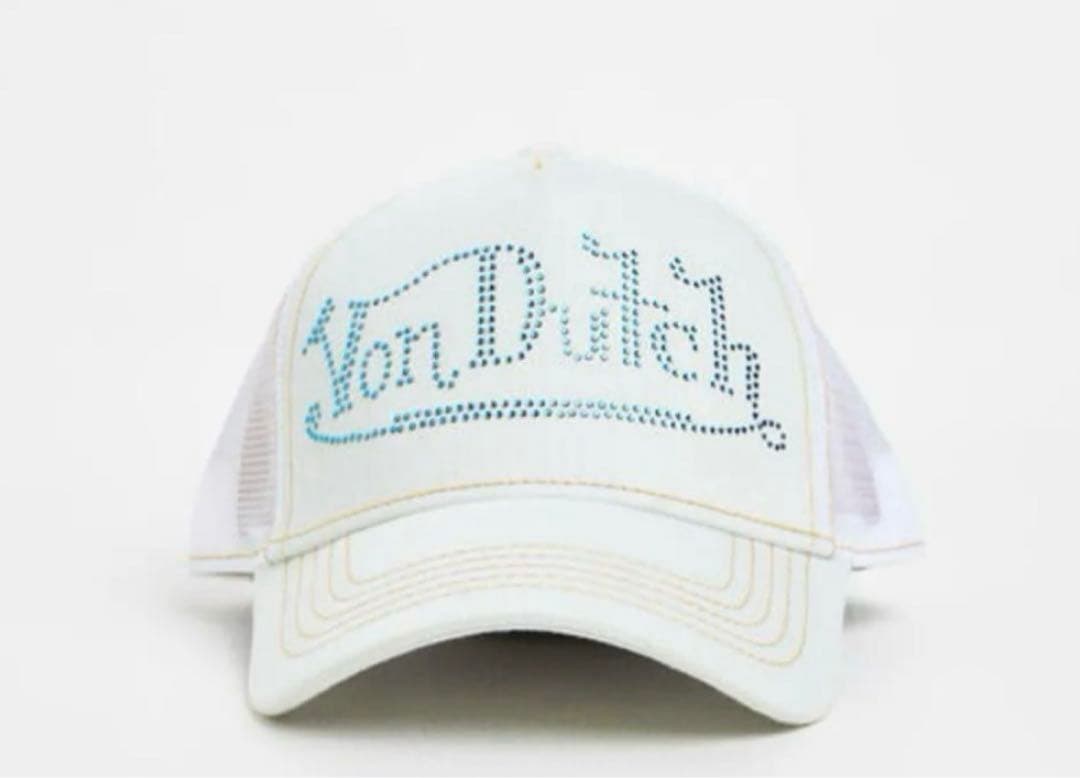 Von Dutch ボンダッチ　メッシュキャップ　デニム ストーン 帽子
