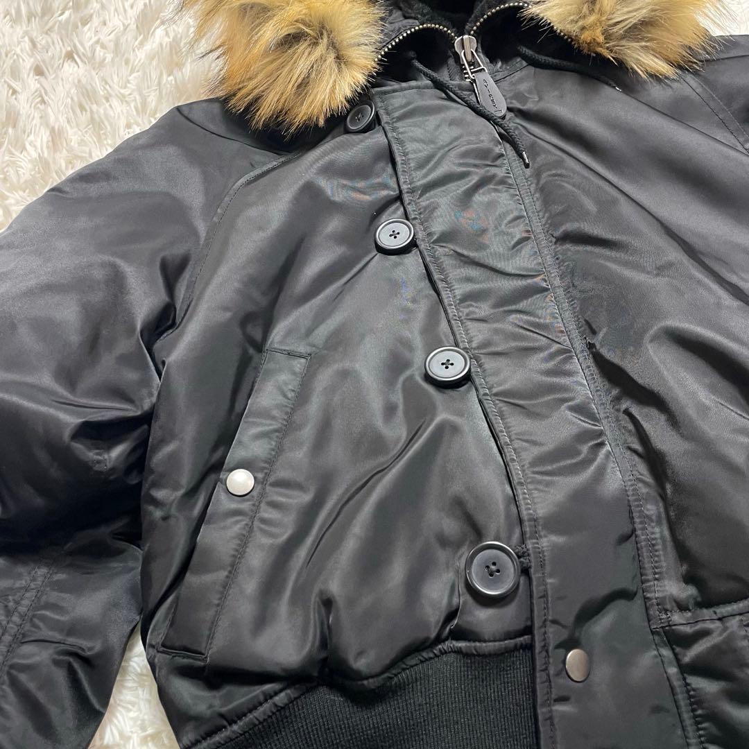 AVIREX n2b フライトジャケット 黒 短丈 【美品】