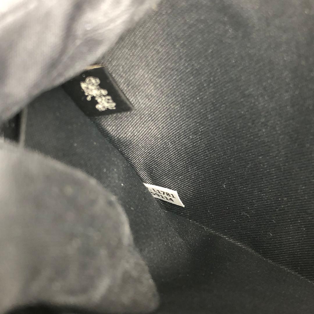 【美品】COACH コーチ ラウンドファスナー長財布 オーガナイザー ブラック