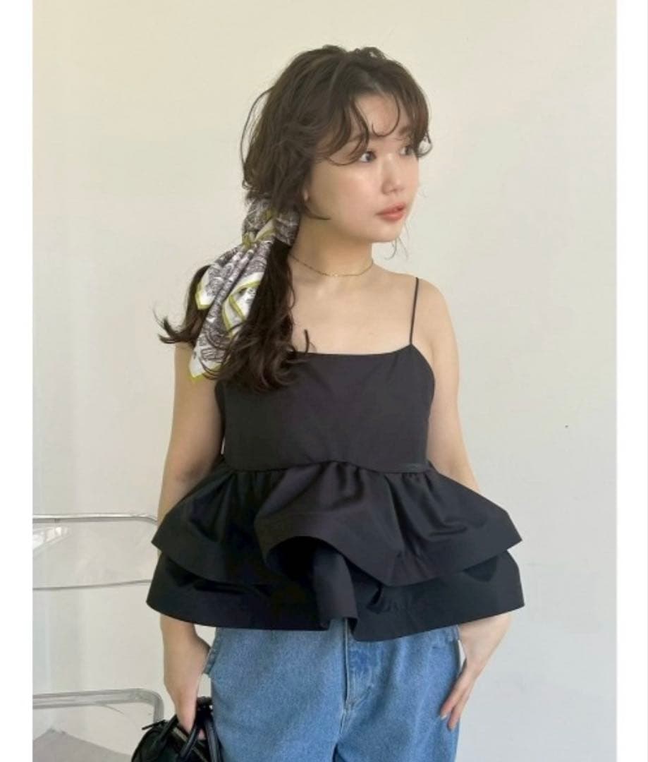 FRAY I.D ラッフルヘムデザインキャミソール