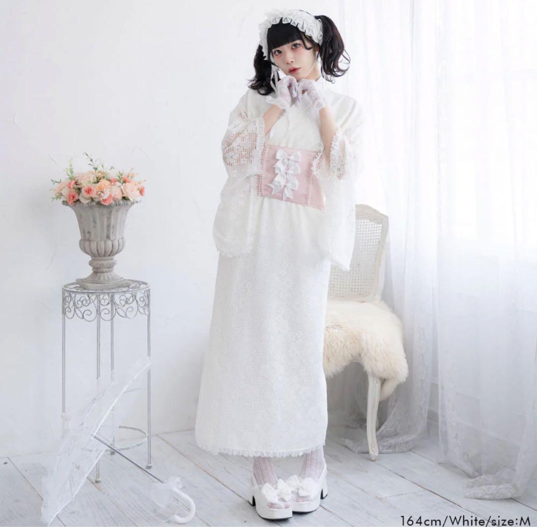 DearMyLove 総レースセットアップ浴衣・帯セット 浴衣ドレス 地雷 量産