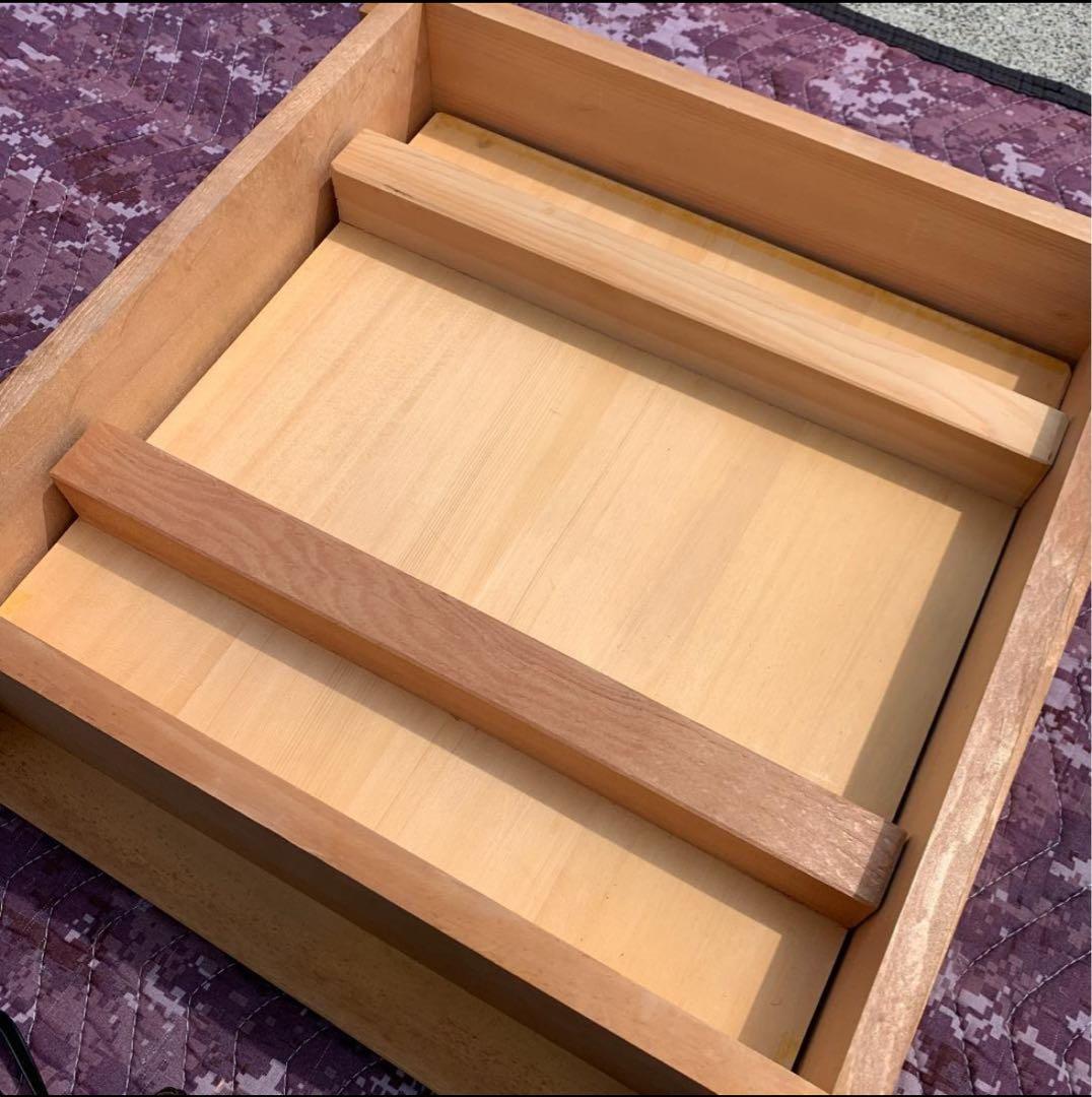 【テクニトロン】2段角型　せいろ　大型　木製　蒸篭　蒸し器