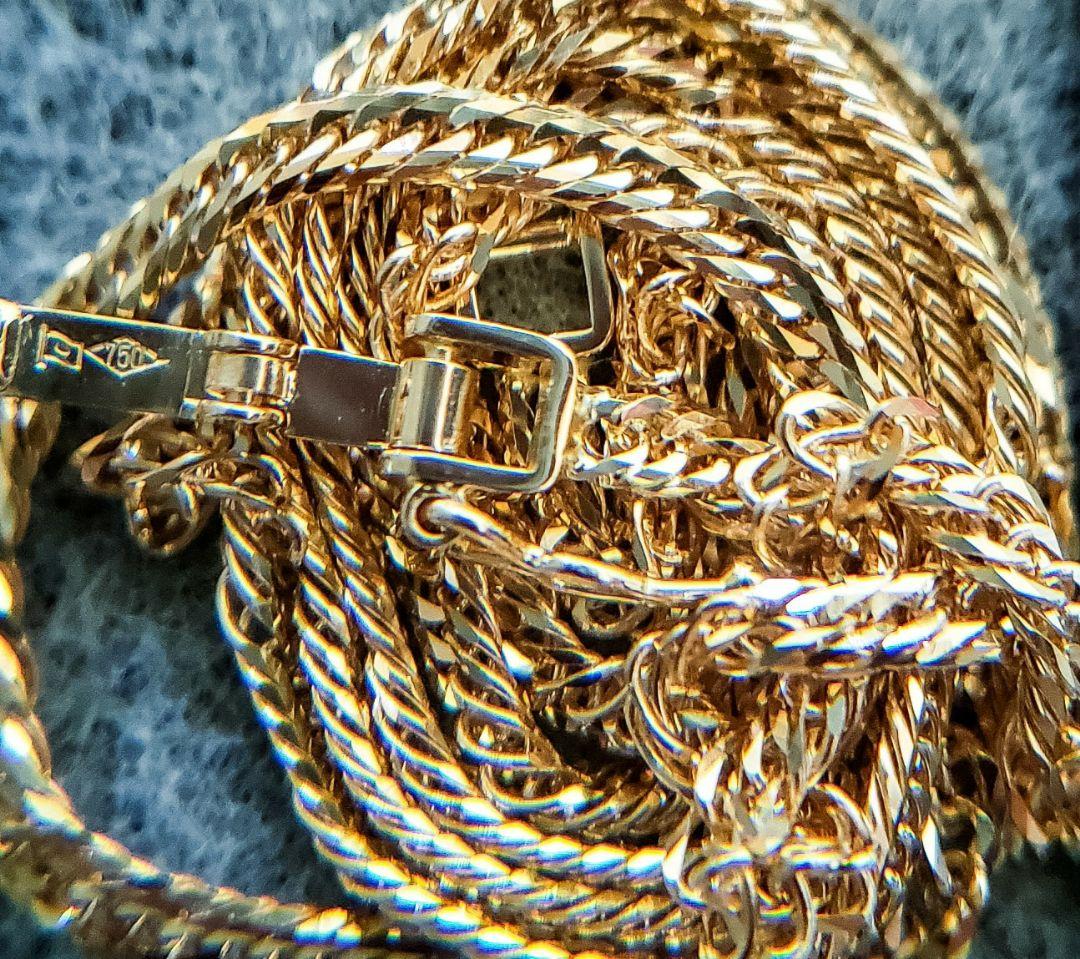 【18金12面トリプル❇ 新品❇】約7,8g✴喜平ネックレス50cm❕証明書付