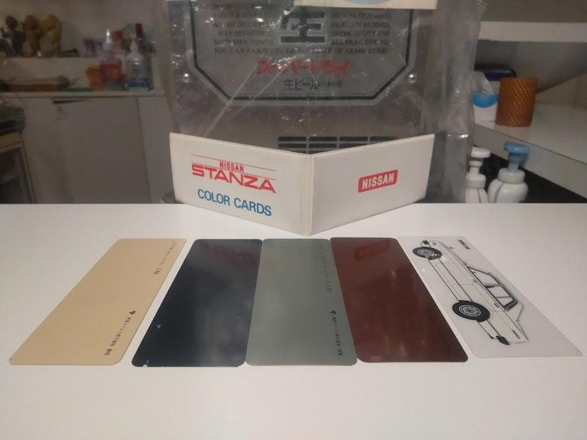 昭和レトロ★70年代★見本品 STANZA 日産自動車 スタンザ カラーカード