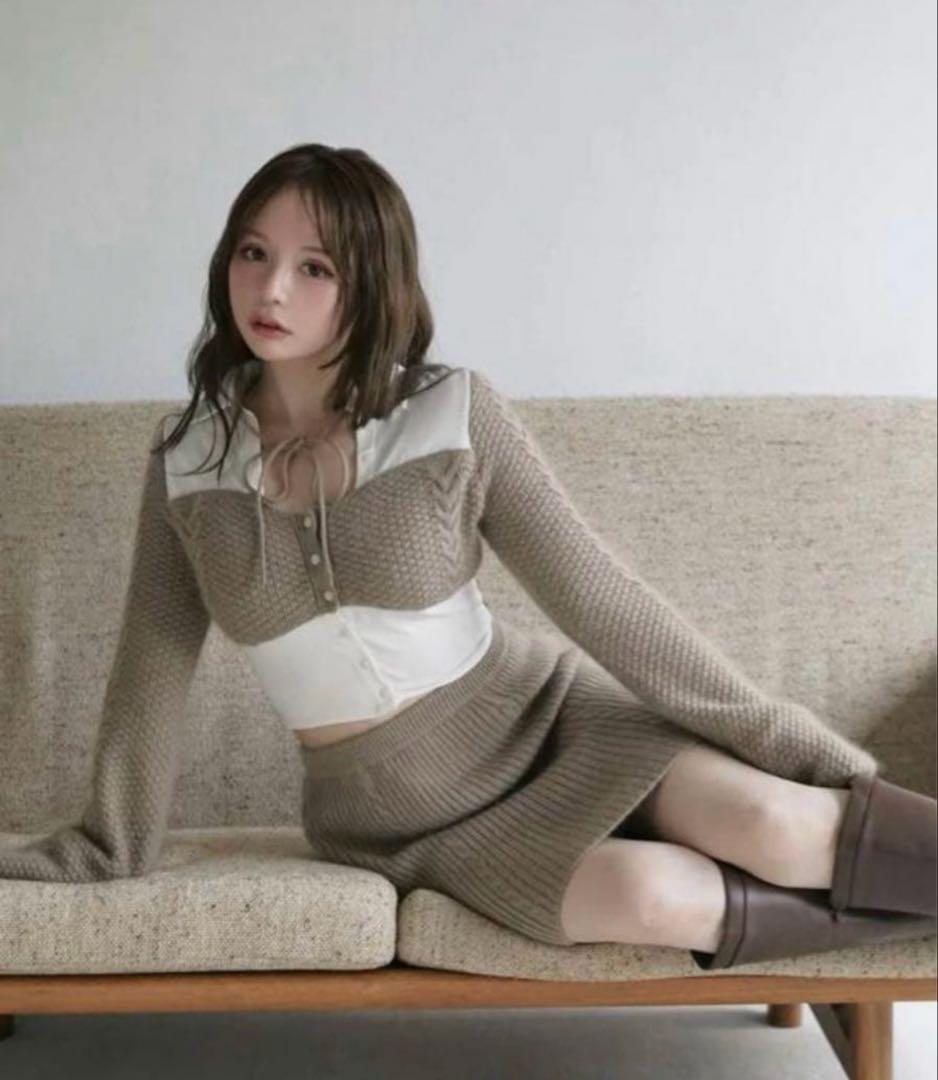 トップス andmary Luna angora set up