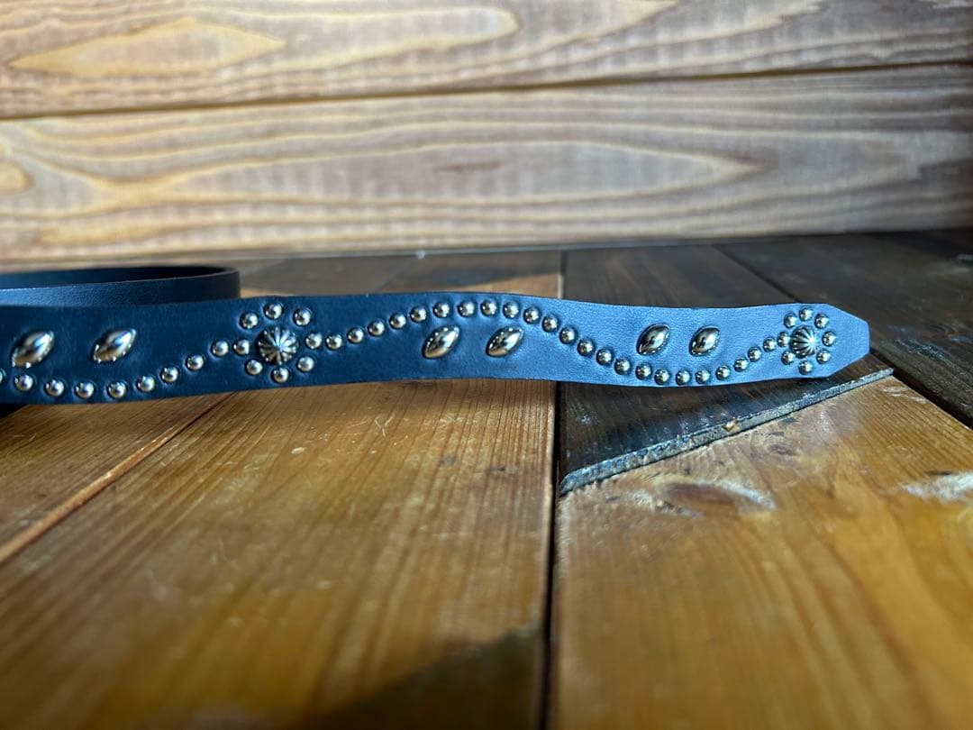 スタッズナローベルト18mm幅ダブルリーフhtcナロー好き