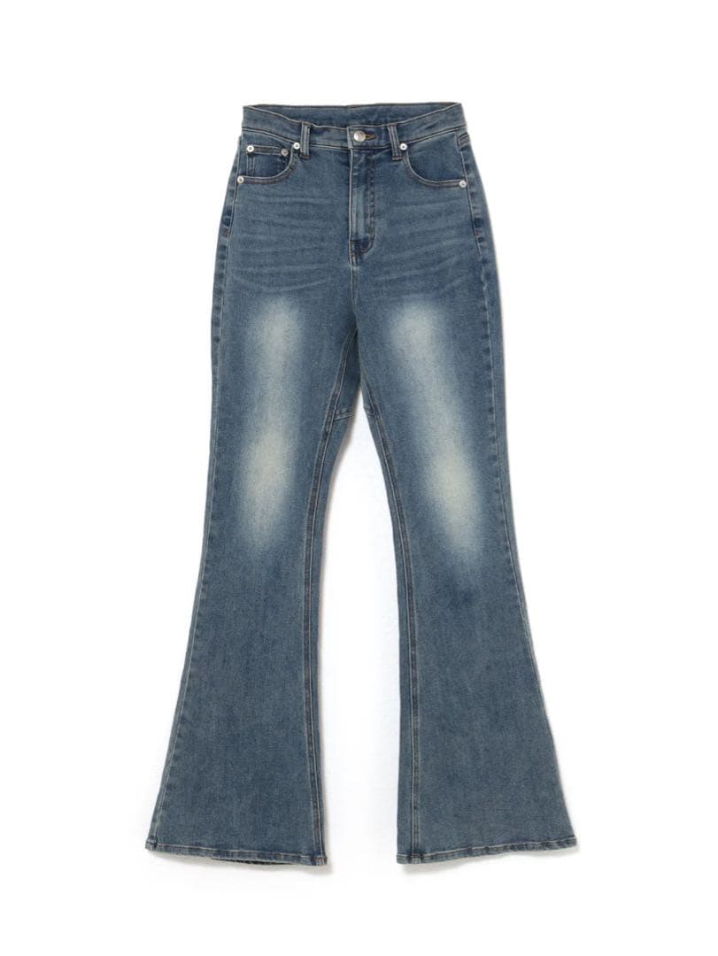 新品ANDMARY Lacey ribbon heart hip denim S