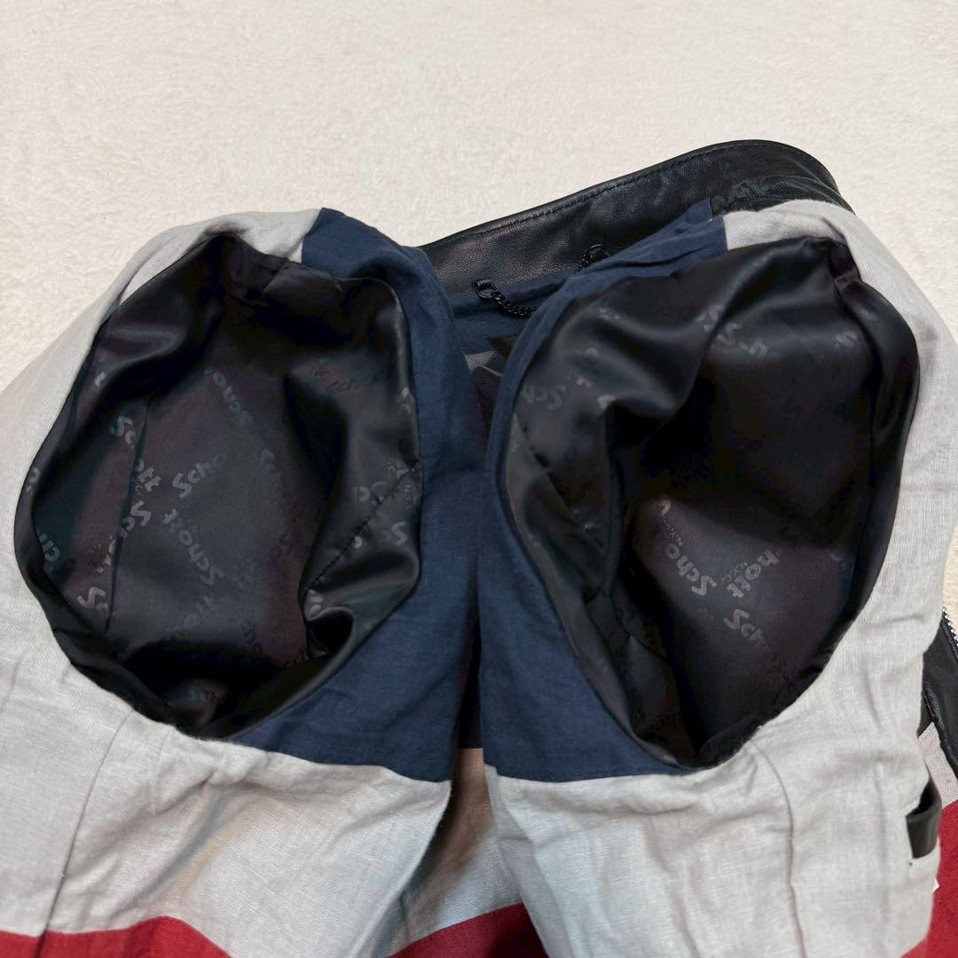 SCHOTT TAKEO KIKUCHI ライダースジャケット ラムレザー