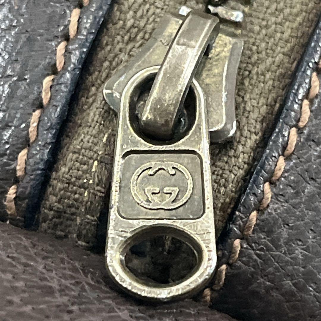 オールドグッチ　シェリーライン　ミニボストン　GGスプリーム　PVC ベージュ