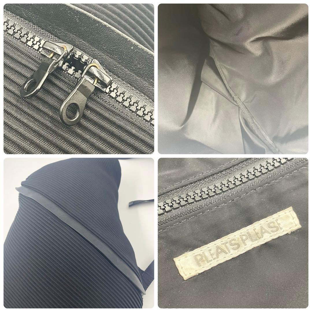 ✨美品✨プリーツプリーズ プリーツ リュック イッセイミヤケ レザー ブラック