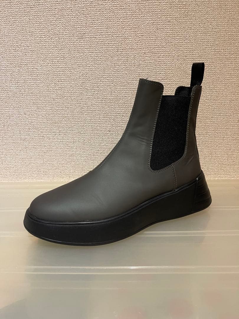 HOGAN レディース オリーブ色(グレー)サイドゴアブーツ