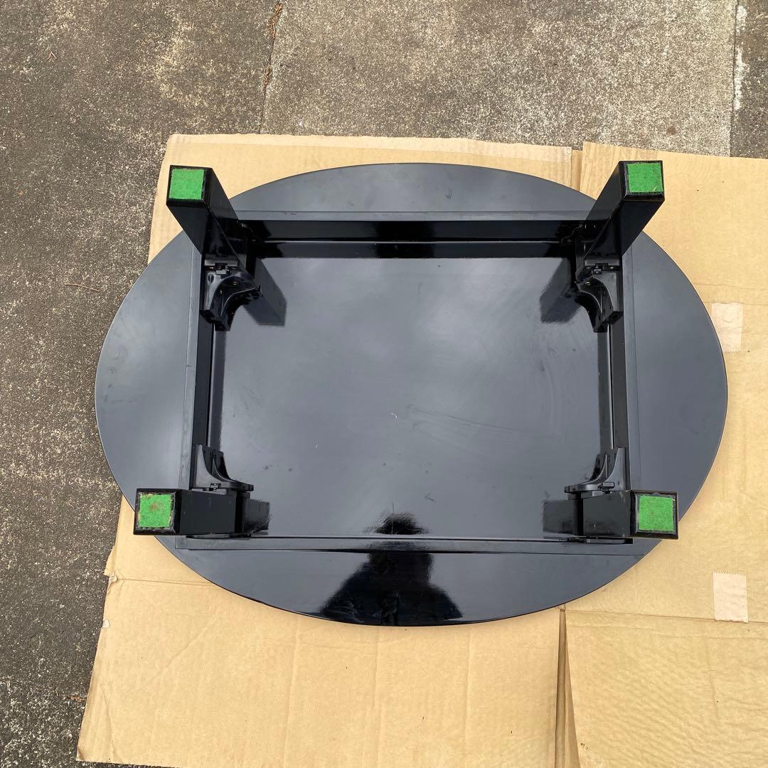 韓国伝統工芸 螺鈿細工 楕円形ローテーブル　座卓　折り畳み