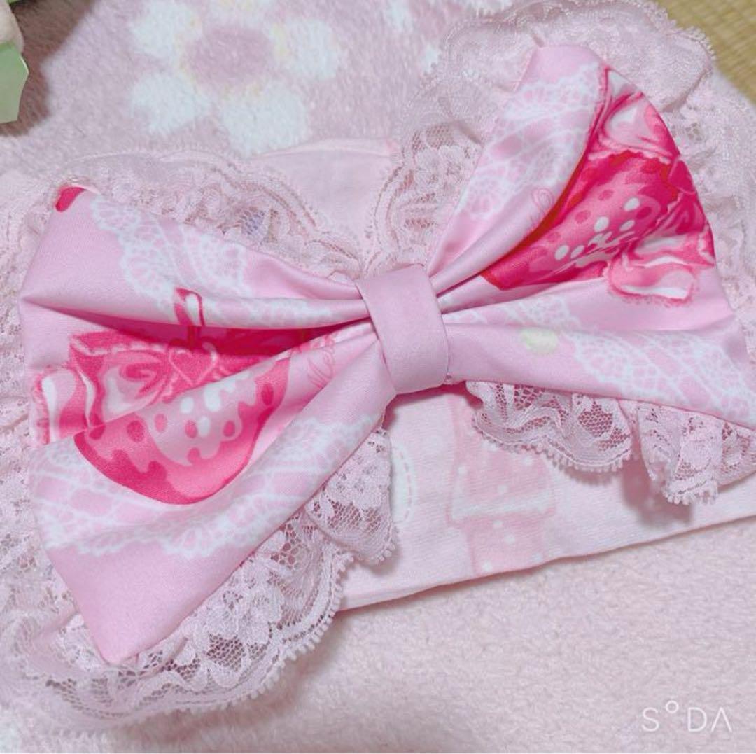 プリメロ いちごみるふぃーゆ柄 おりぼんバレッタ