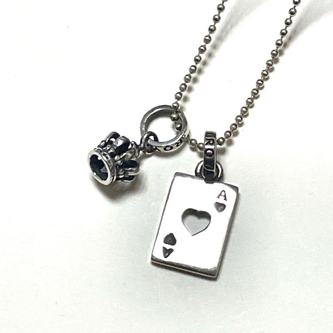 m*n様 美品！！ロイヤルオーダー クラウンとハートのネックレス セット