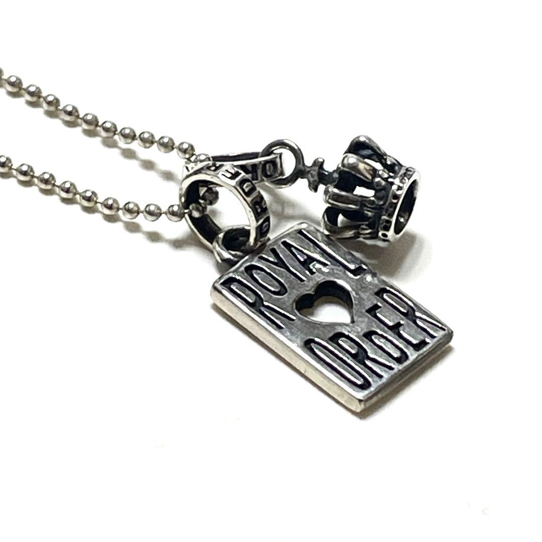 m*n様 美品！！ロイヤルオーダー クラウンとハートのネックレス セット