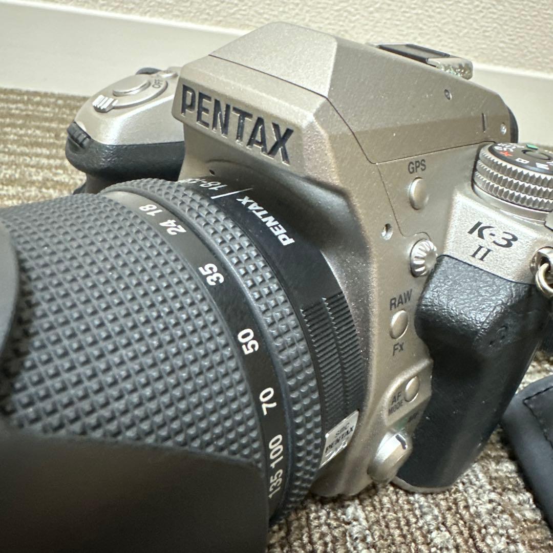 PENTAX K-3 II シルバー 一眼レフ 本体 DA18-135 望遠