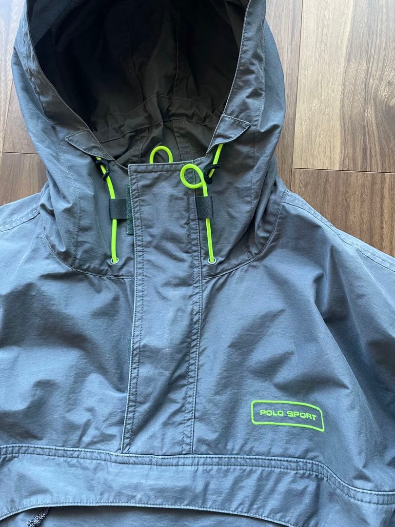 希少 ポロスポーツ ラルフローレン アノラック パーカー グレー 00s 90s