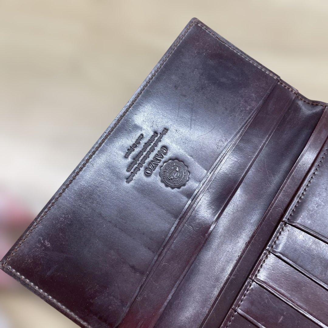 SHELL CORDOVAN シェルコードバン 2マチ無し 長財布　ganzo