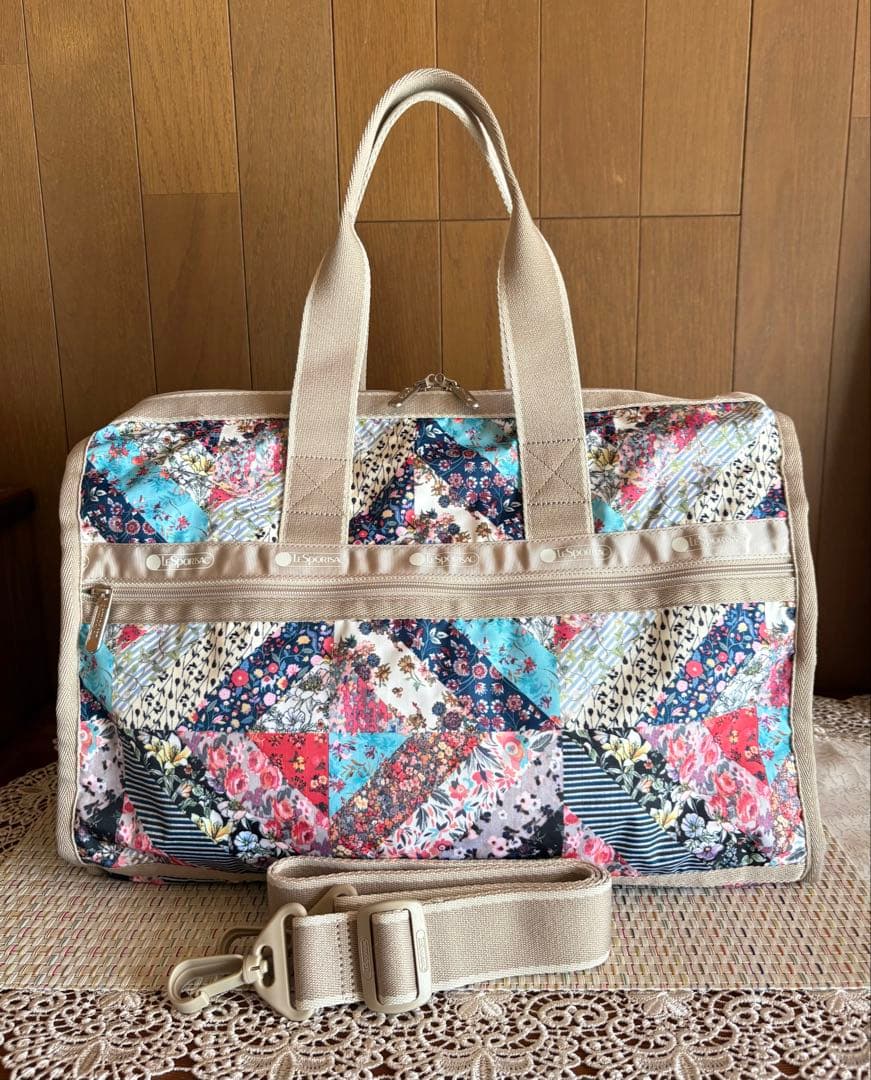 【週末価格】極美品⭐︎レスポートサック ボストンバッグ フラワー