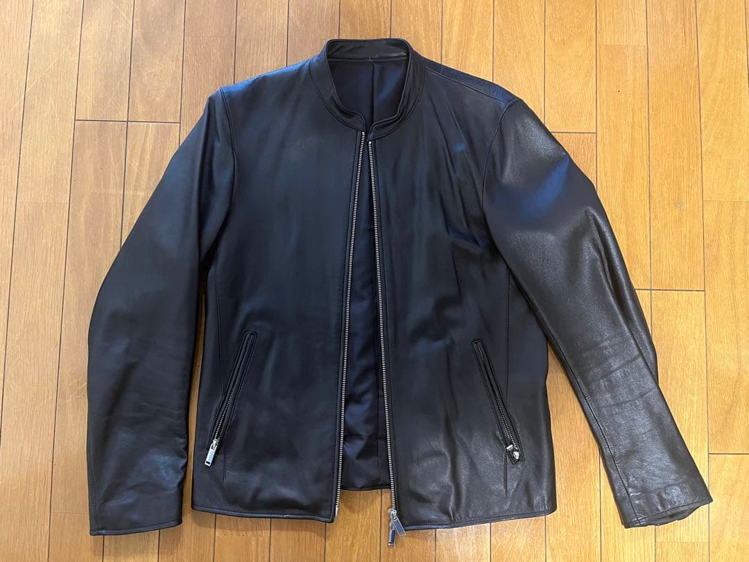 【@shigeyangさま用】STUDIOUS 黒 レザーライダースジャケット