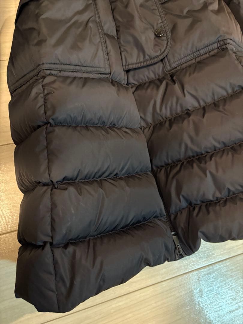 モンクレール　khloe クロエ　リアルファーダウン サイズ0 ブラック