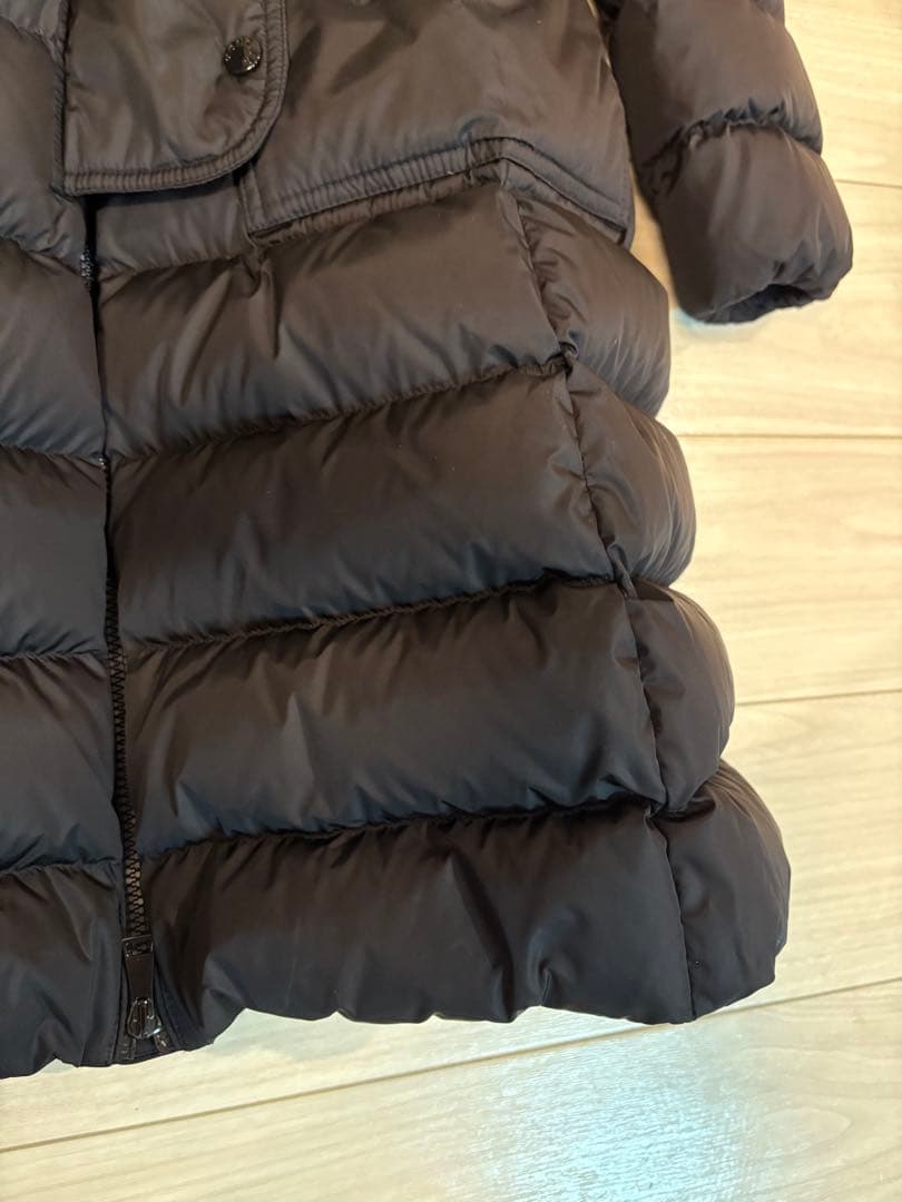 モンクレール　khloe クロエ　リアルファーダウン サイズ0 ブラック