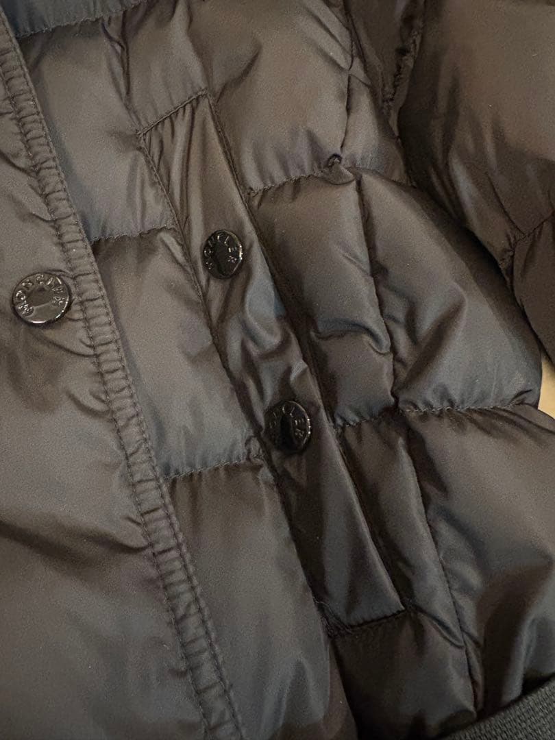 モンクレール　khloe クロエ　リアルファーダウン サイズ0 ブラック