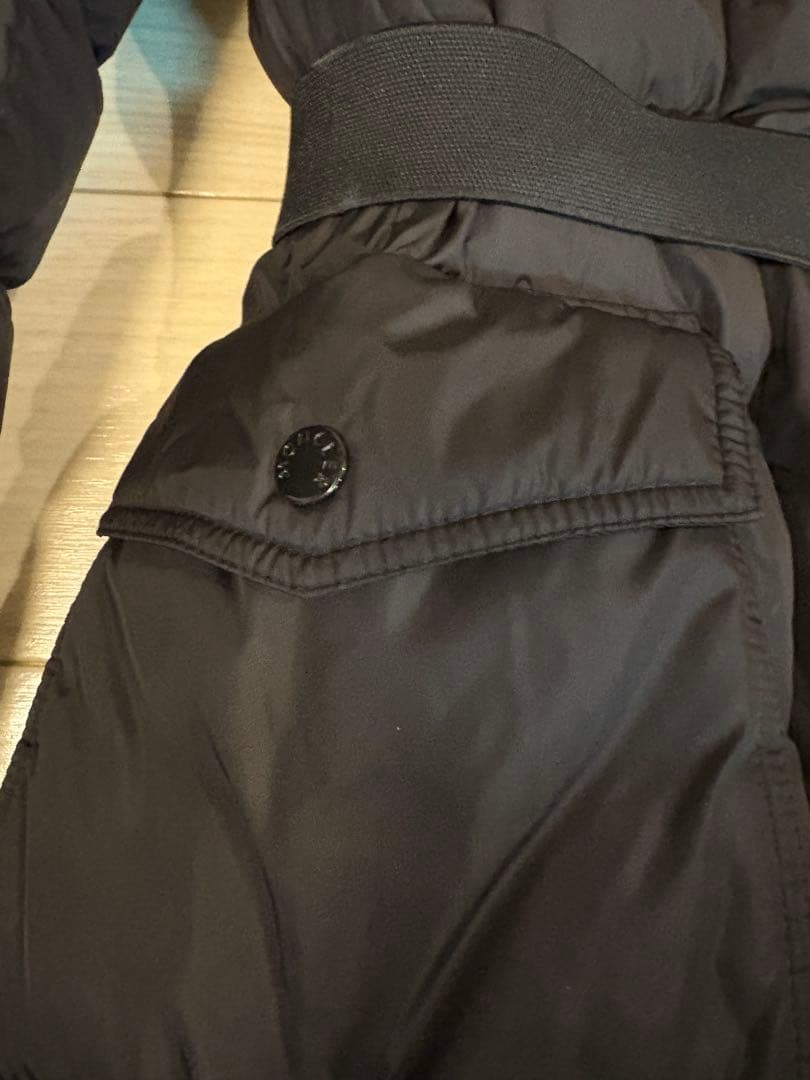 モンクレール　khloe クロエ　リアルファーダウン サイズ0 ブラック