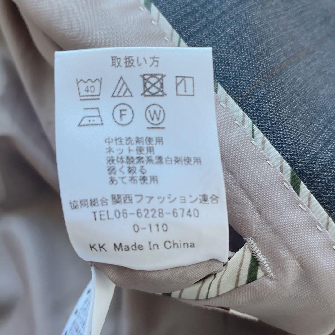 オリヒカ ストレッチ ワンボタン パンツスーツ チェック柄 洗濯可