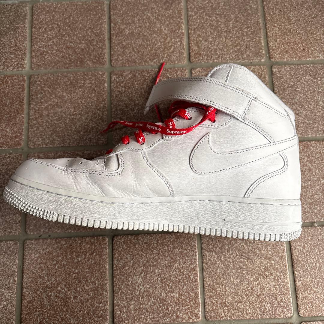 Supreme x Nike Air Force 1 スニーカー ホワイト
