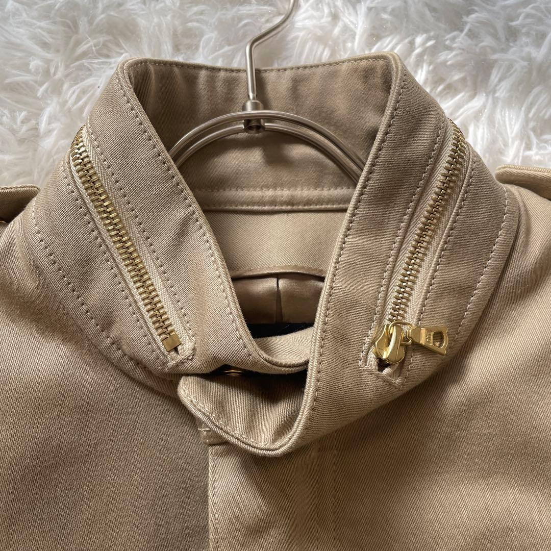 【専用】ドゥロワージャケット　ムートンコンビ　切り替え　ベージュ　36